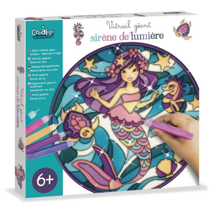 Vitrail Géant "Sirène de Lumière" / Crealign'